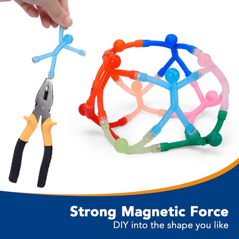 10PCS Magnet Kulkas Humanoid Mainan Magnetik Berwarna-warni Untuk Anak-anak Dan Dekorasi