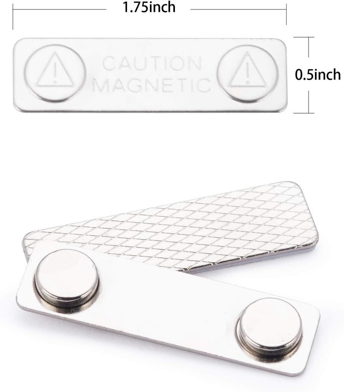 25PCS Custom Magnetic Name Tags Badges Dengan 2 Magnet Neodymium Kekuatan Premium