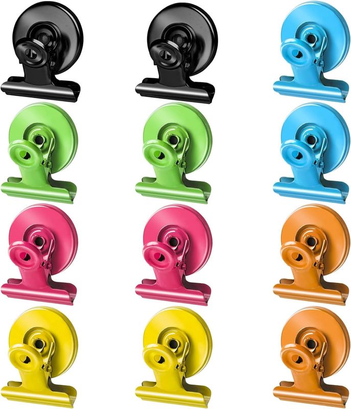 12PCS Klip Magnetik Tugas Berat Untuk Papan Putih Daftar Display Paper Fasteners On Teaching