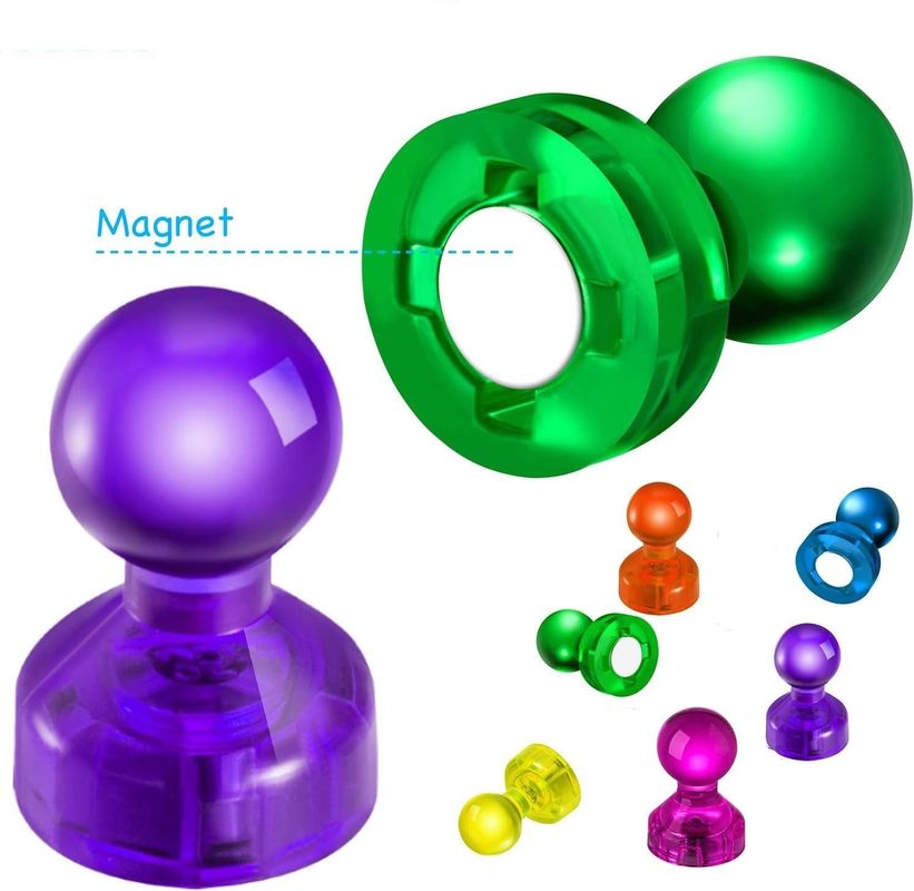 60PCS Berwarna-warni Kuat Magnetic Thumbtacks Magnet Whiteboard Untuk Pengajaran Kelas