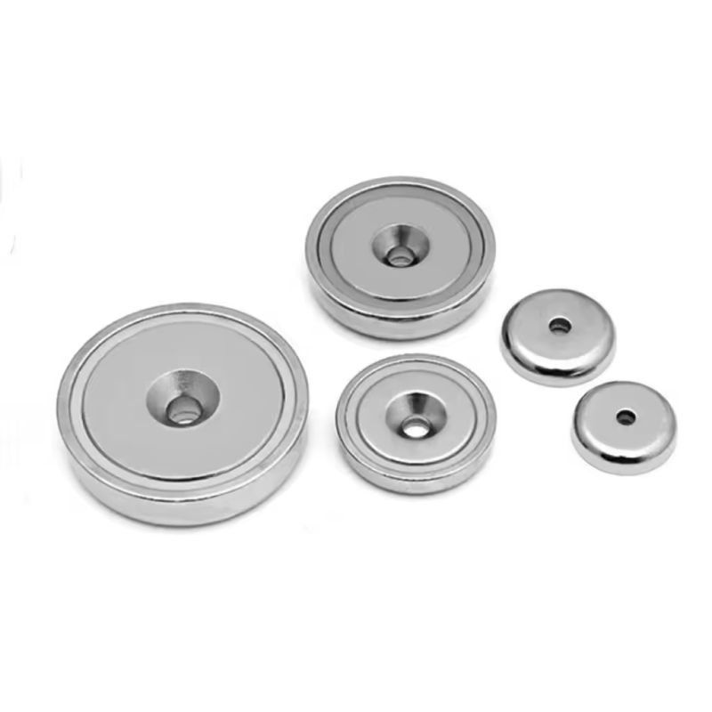 Magnet Neodymium NdFeB berkualitas tinggi dengan counter bore tipe B Magnet Pot N52