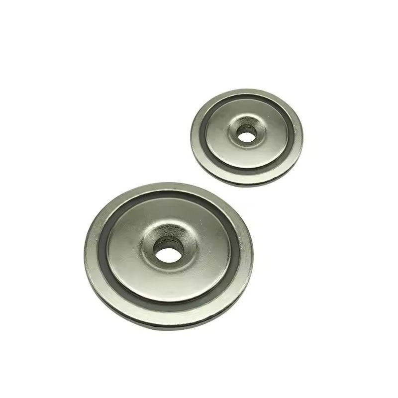 Magnet Neodymium NdFeB berkualitas tinggi dengan counter bore tipe B Magnet Pot N52