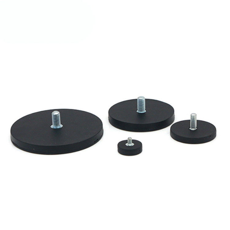 Multicolor kuat Magnetic Base Karet Lapisan Pot Magnet untuk memegang lampu atap mobil
