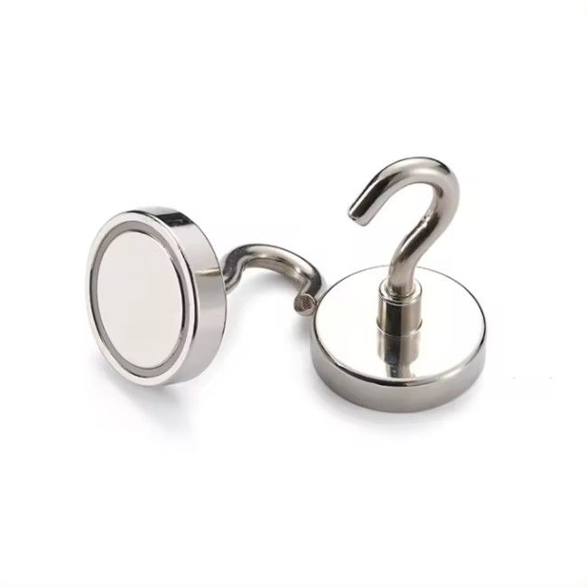 N38-N52 Super Strong Magnetic Hooks Neodymium Magnet Hooks Perlindungan Korosi