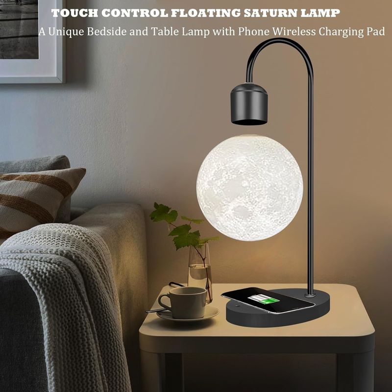 Lampu Bulan Magnetic levitating Zero Gravity Floating Desk Toys Untuk Dekorasi Hadiah