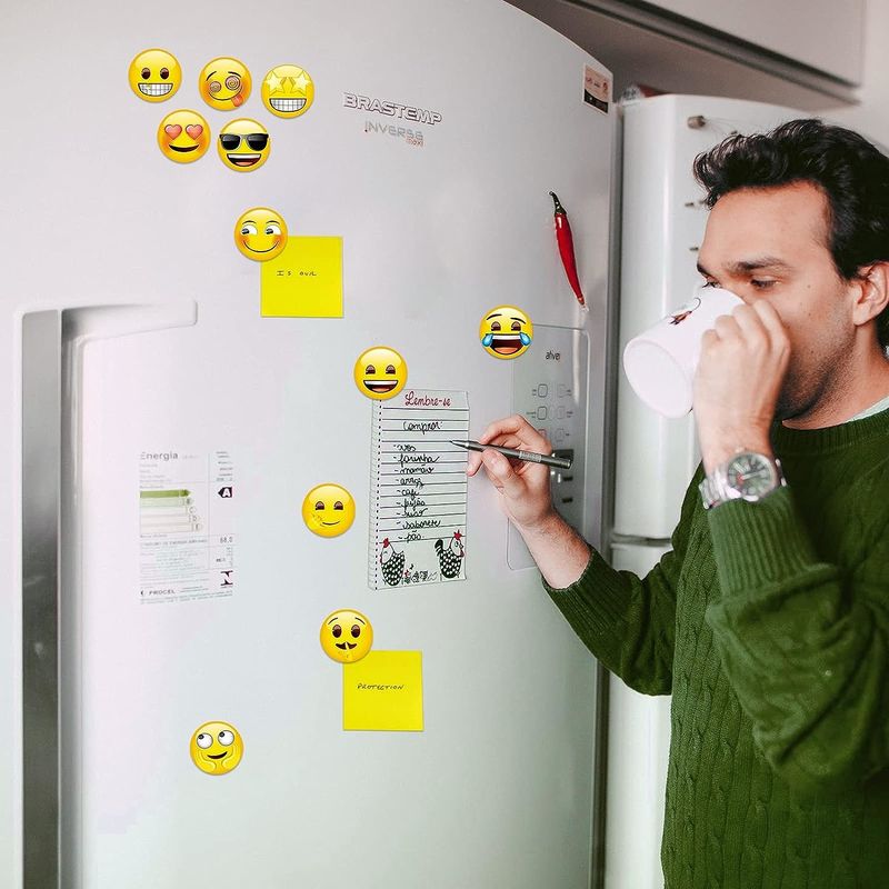 54Pcs Cute Emoji Magnet Dekoratif Untuk Lemari Es Magnet Whiteboard