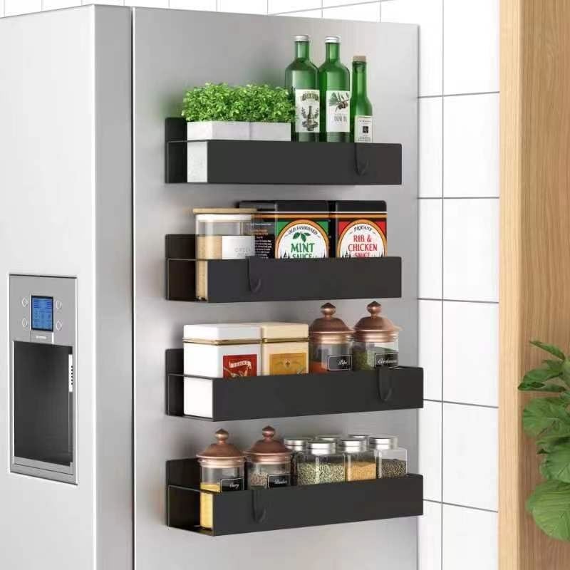 Rak Magnetic Storage tahan karat Rak Magnetic Spice Untuk Kulkas Dan Oven