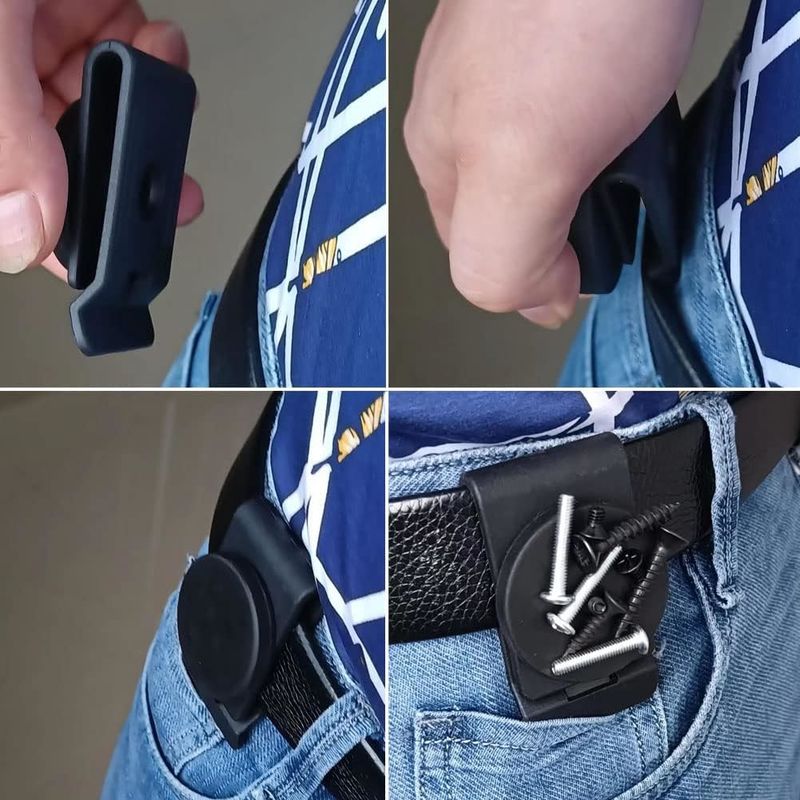 OEM Heavy Duty Clip Pinggang Magnetik Untuk Sekrup Kuku Penggerudi Metal Aksesoris