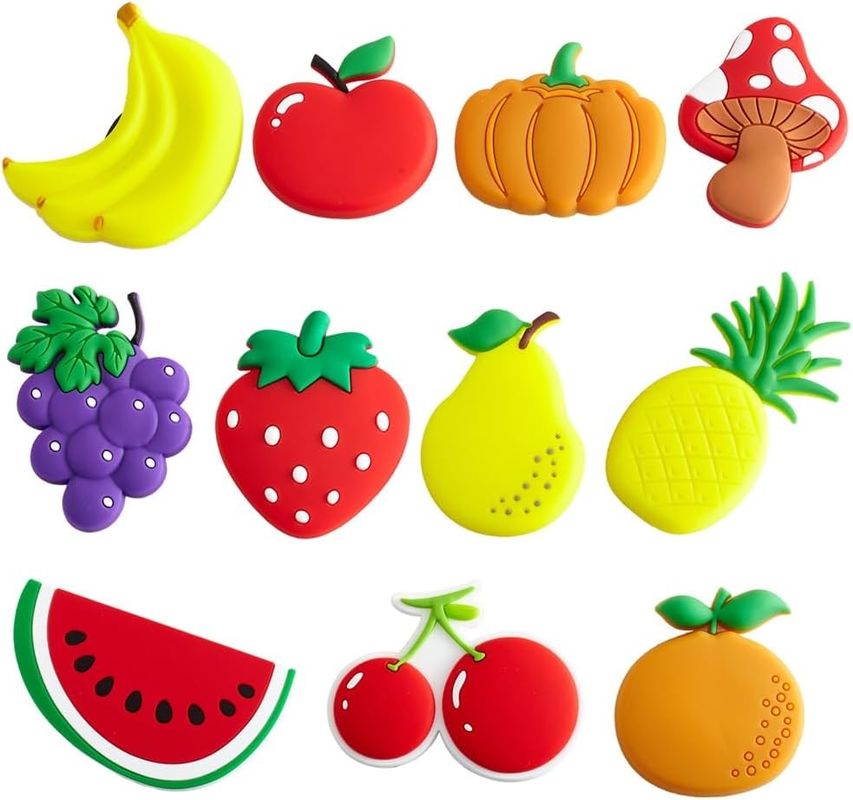 Waterproof Magnet Dekoratif PVC Lemari Es Magnet Stiker Dengan Desain Buah Cute
