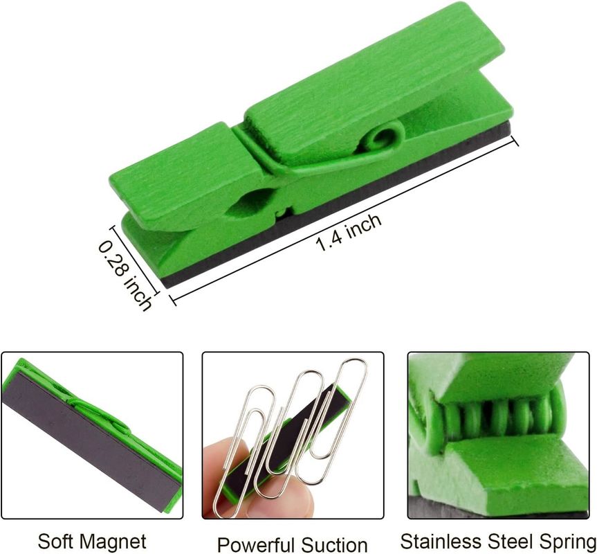 30Pcs Multicolored Klip Magnetik Pribadi Untuk Papan Putih Pendidik Kantor Kulkas