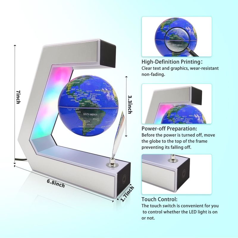 Dekorasi Rumah Lampu Levitasi Magnetik Lampu Globe Levitasi Dengan Kontrol Sentuh Dan Pena