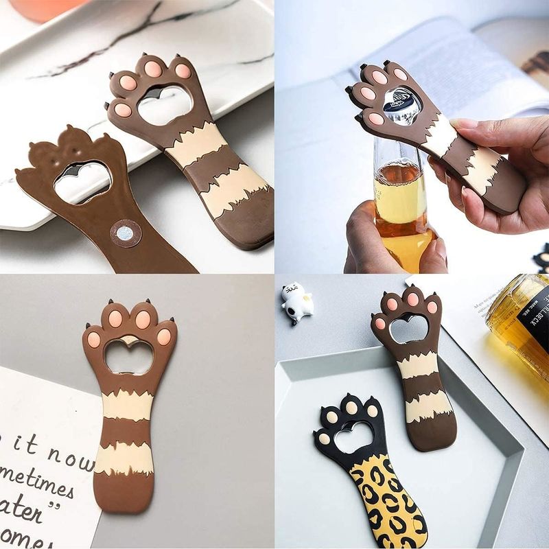 Cat Paw Cute Bir Botol Pembuka Kulkas Magnet Untuk Coke Bartender Dapur Barware