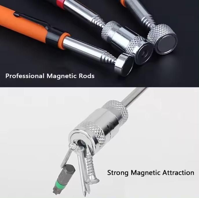 Long Reach Magnetic Telescopic Pick Up Tool Dengan Lampu LED Dan Magnet Kuat Disesuaikan
