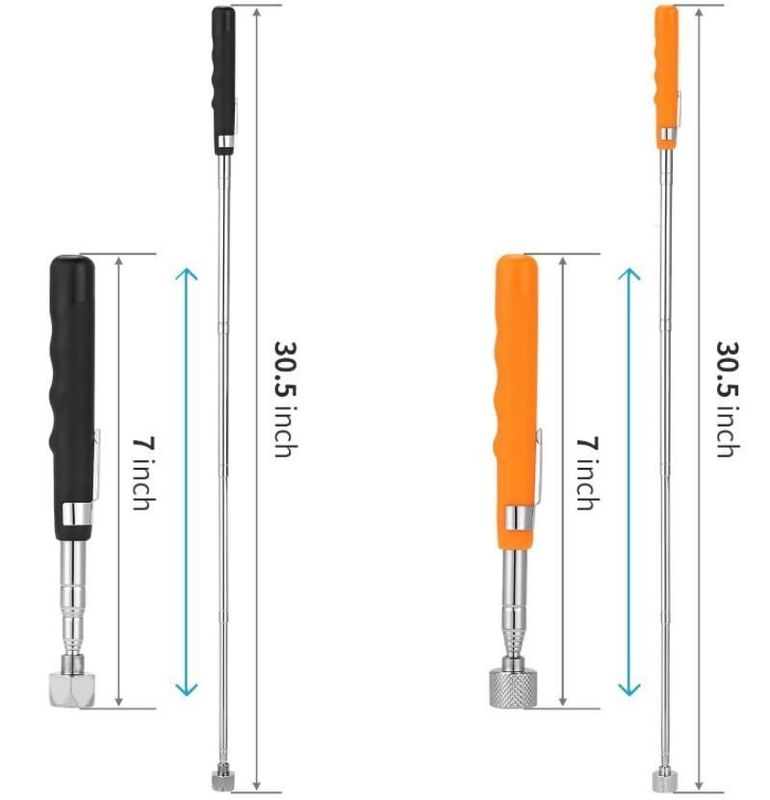 Telescopic Magnetic Pickup Tool Extendable Pen Type Stainless Steel Stick (Penggunaan alat pengambil magnetik teleskopik)