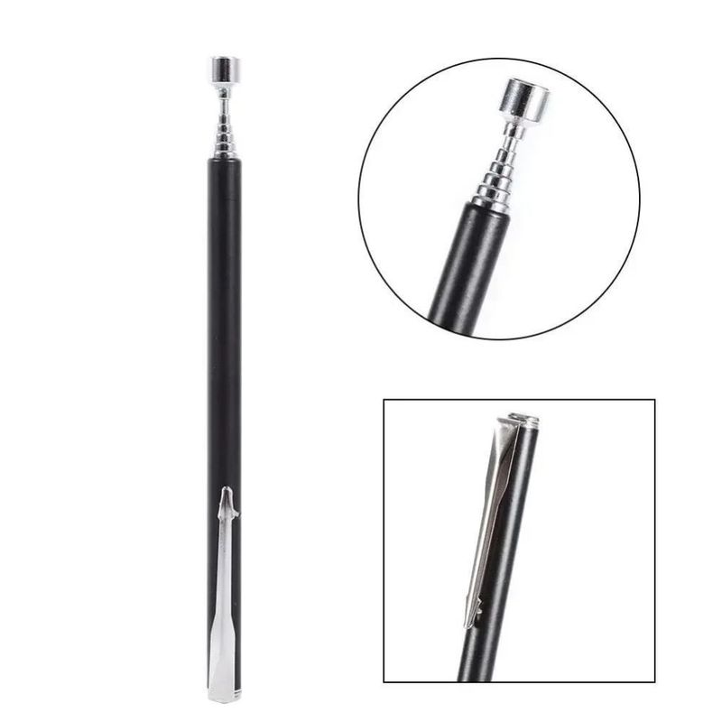 Teleskopik portabel Magnetik Fleksibel Ambil Alat Adjustable Extending Rod Stick Pen magnet yang kuat