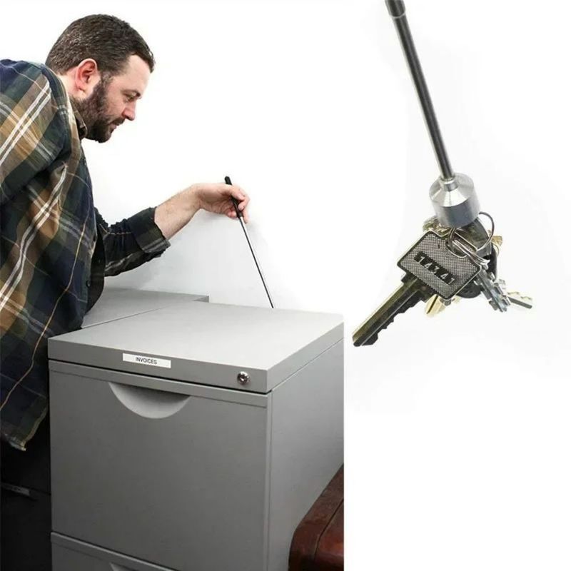 Teleskopik portabel Magnetik Fleksibel Ambil Alat Adjustable Extending Rod Stick Pen magnet yang kuat