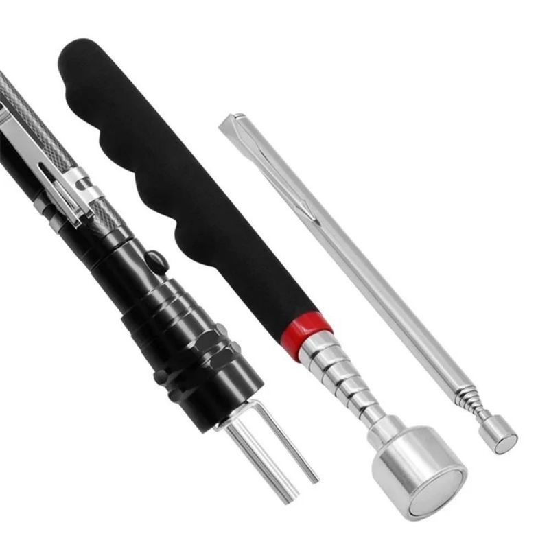 Alat pick-up magnetik Pen jenis stainless steel extendable Stick
