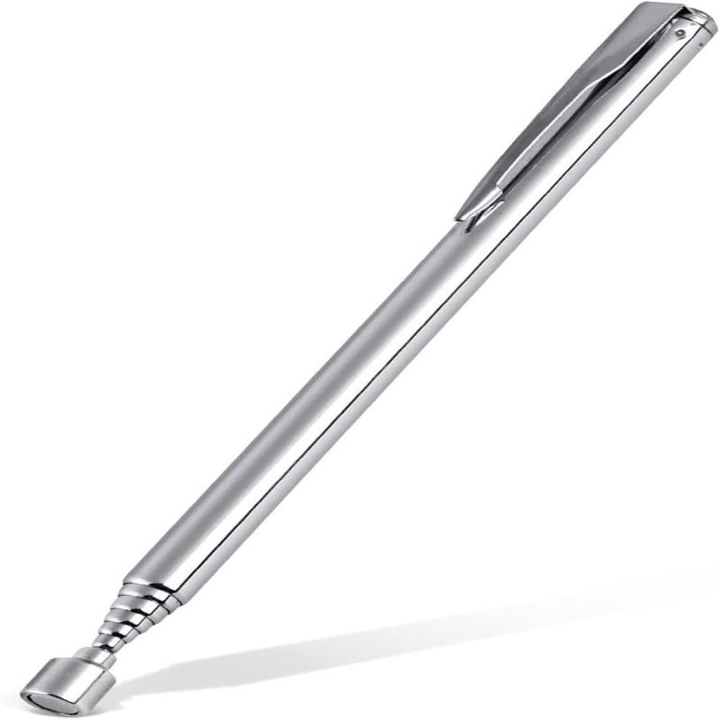 Alat pick-up magnetik Pen jenis stainless steel extendable Stick