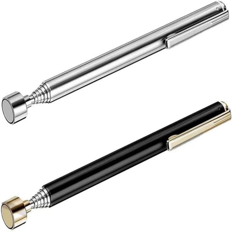 Alat pick-up magnetik Pen jenis stainless steel extendable Stick