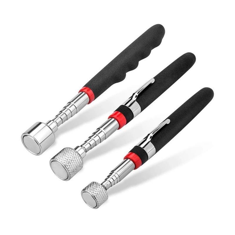JIS Standar Magnetic Telescopic Pick Up Tool Dengan LED Light Adjustable Untuk Mengambil Sekrup Kacang Bolt