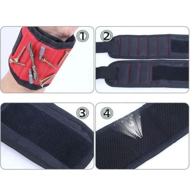 Magnet Kuat Memegang Kuku Bor Bit Kacang Storage Belt Screw Holder Hand Tool Organizer