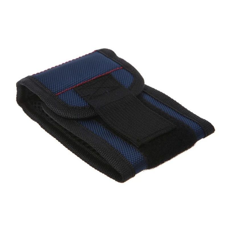 Tas Alat Multifungsi Kain Nylon Pergelangan Tangan Magnetik Pemegang Alat Tas Alat Elektrik Penyimpanan