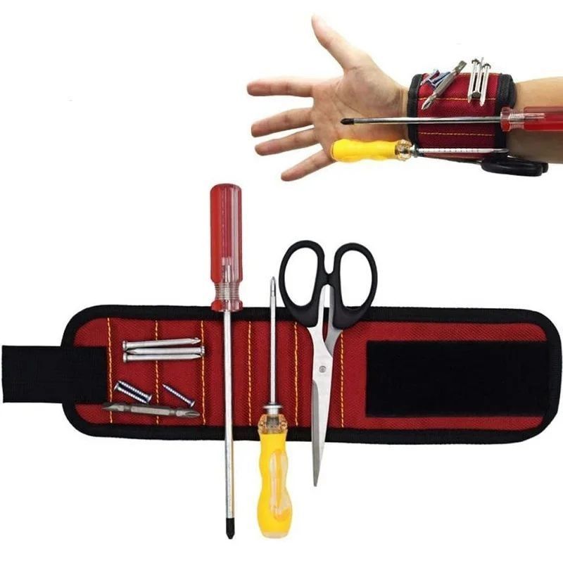 Magnetic Wrist Support Band dengan magnet kuat untuk memegang sekrup Nail Bracelet Belt Support