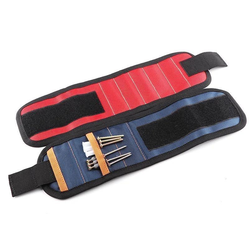 Kamuflase Magnetic Wrist Support Band Magnet Kuat untuk Memegang Sekrup Kuku Gelang Sabuk Dukungan