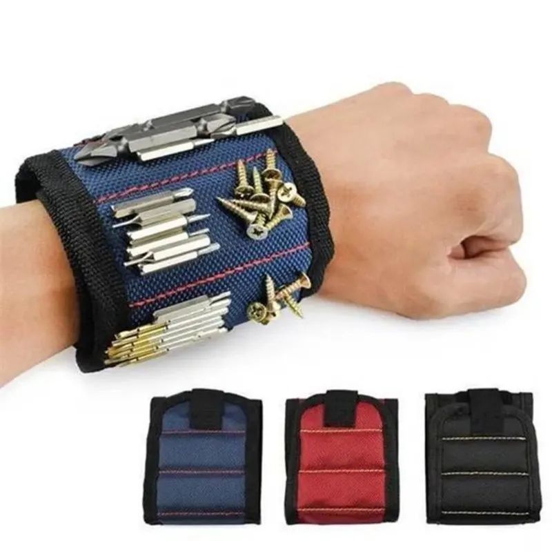 Gelang Magnetik Tas Alat Portable Magnet Elektrik Gelang Alat Sabuk Sekrup Kuku Bor Bit Gelang