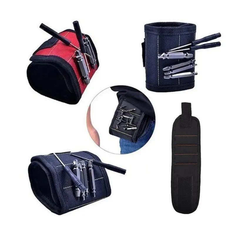 Gelang Magnetik Tas Alat Portable Magnet Elektrik Gelang Alat Sabuk Sekrup Kuku Bor Bit Gelang