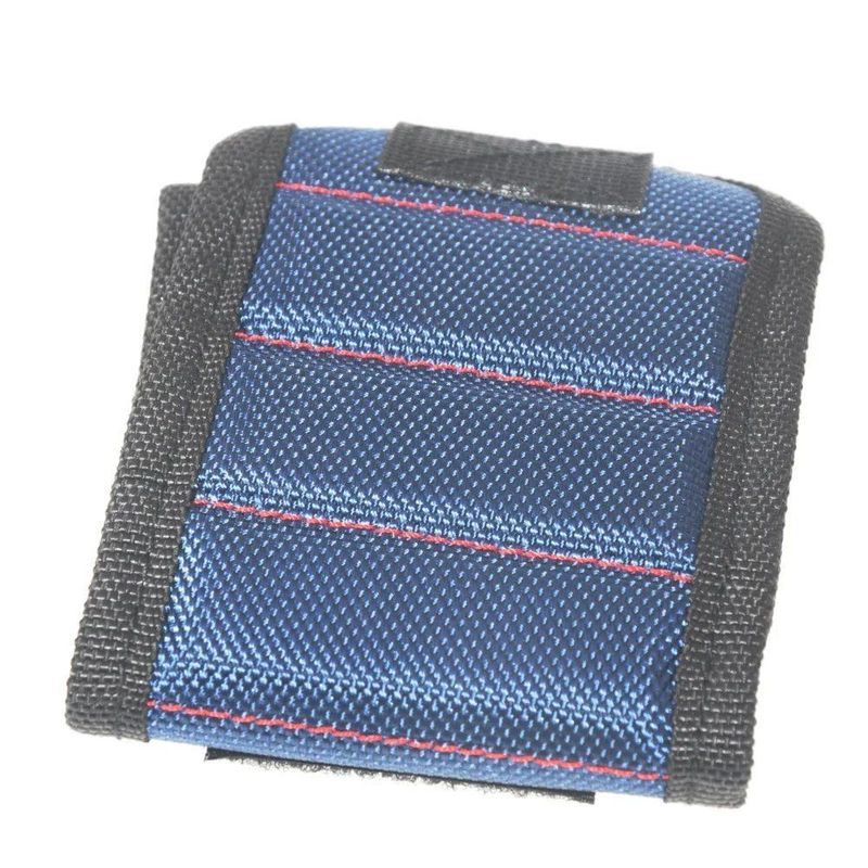 Bag alat pergelangan tangan magnetik yang kuat Kantong Oksford Kain Pergelangan tangan sabuk portabel Sekrup kuku alat