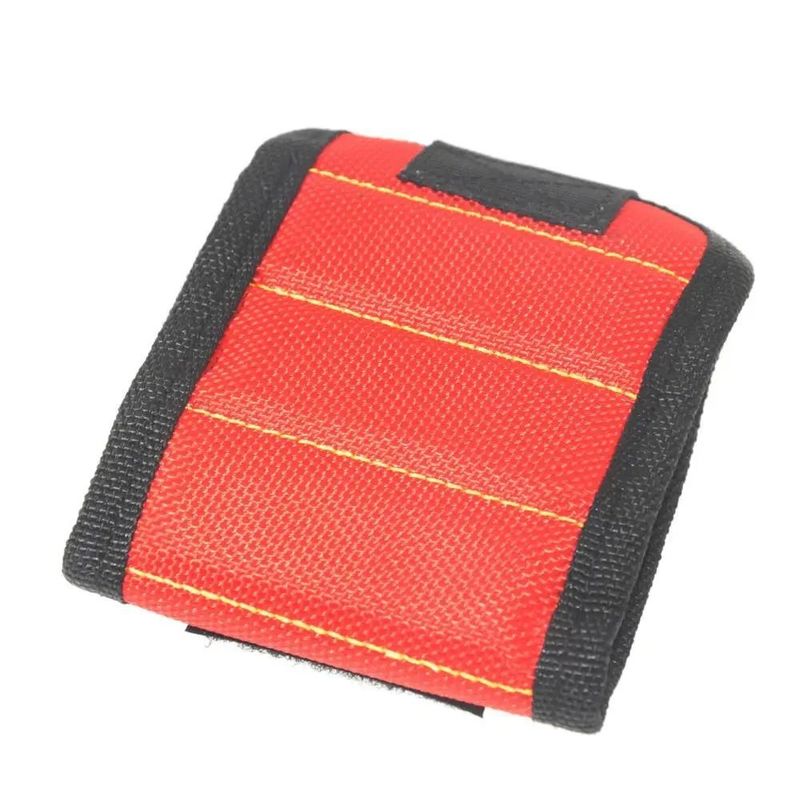 Bag alat pergelangan tangan magnetik yang kuat Kantong Oksford Kain Pergelangan tangan sabuk portabel Sekrup kuku alat