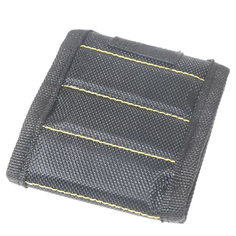 Bag alat pergelangan tangan magnetik yang kuat Kantong Oksford Kain Pergelangan tangan sabuk portabel Sekrup kuku alat