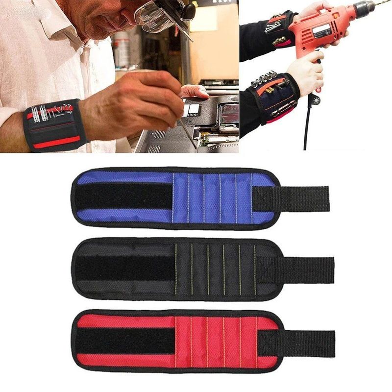 Gelang Magnetik Tas Alat Magnetik Portabel untuk Kit Perbaikan Mata Bor Baut Mur Kuku Sekrup