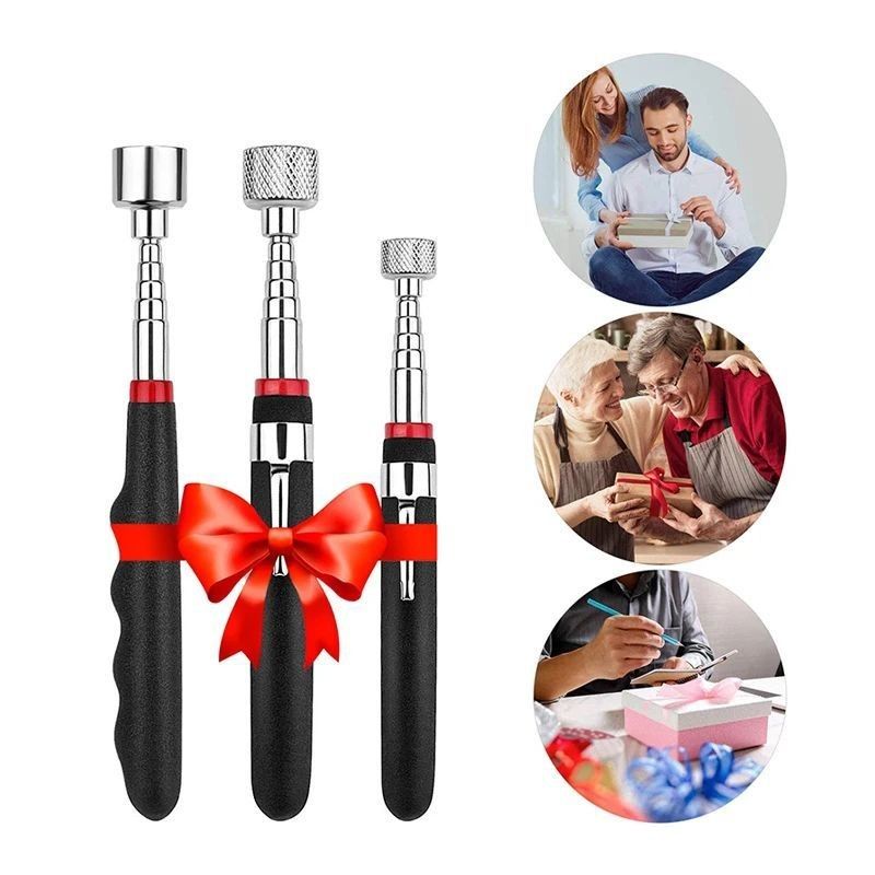 Alat Magnetik Kuat Telescopic Adjustable Magnetic Pick-up Tool Grip Extendable Magnet Stick Mengambil
