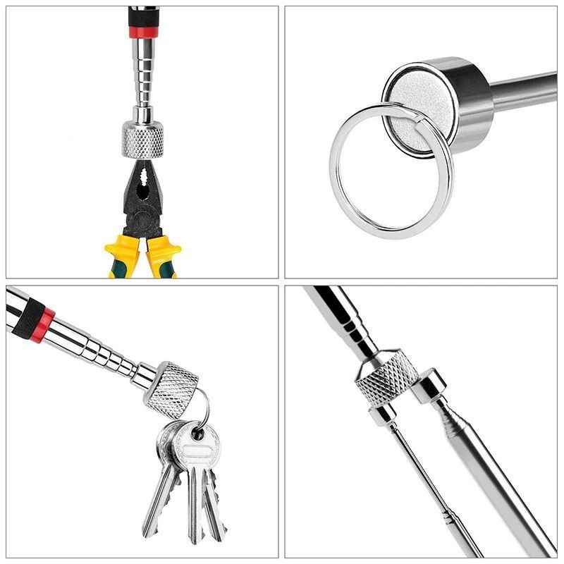 Alat Magnetik Kuat Telescopic Adjustable Magnetic Pick-up Tool Grip Extendable Magnet Stick Mengambil