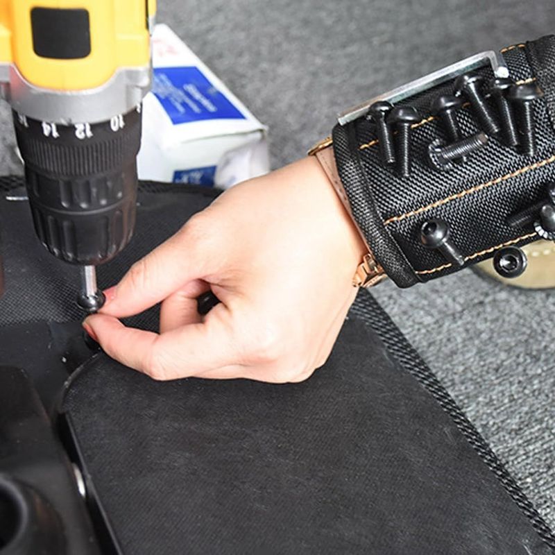 Pergelangan tangan magnetik untuk memegang sekrup, pemegang sabuk alat Gadget dingin untuk menyimpan barang