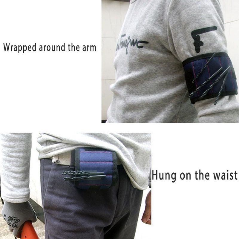 Pergelangan tangan magnetik untuk memegang sekrup, pemegang sabuk alat Gadget dingin untuk menyimpan barang