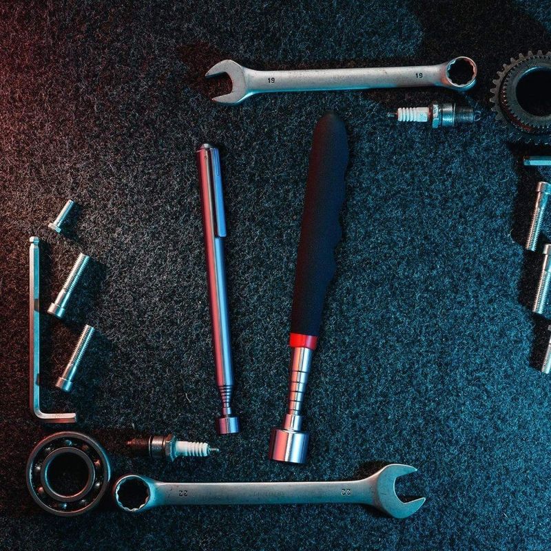 Alat Pemotong Dengan Lampu LED Magnetic Rod Magnetic Rod Metal Parts Magnetic Tool Telescopic Pickup