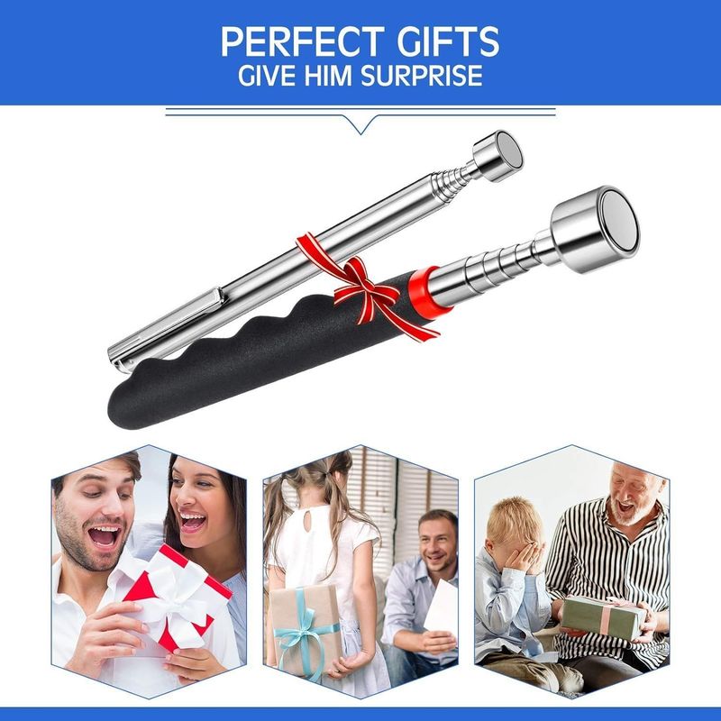 Alat Pemotong Dengan Lampu LED Magnetic Rod Magnetic Rod Metal Parts Magnetic Tool Telescopic Pickup