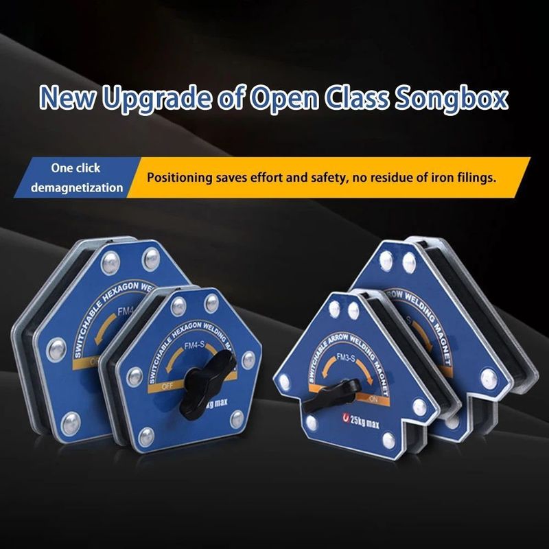 Magnetic Welding Holders Angle Solder Arrow Magnet Weld Fixer Positioner Ferrite Holding Alat Lokasi Bantuan