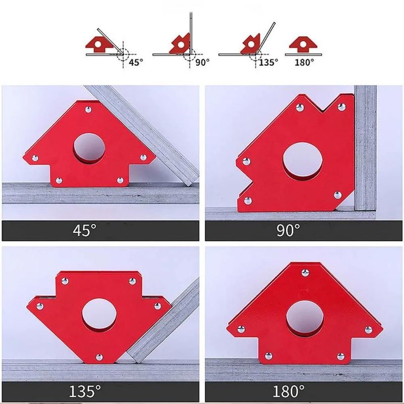 Pengelasan Pembantu Magnetic Holder Magnet kuat 3 Angle Arrow Positioner Power Soldering Spesialisasi Locator Tool
