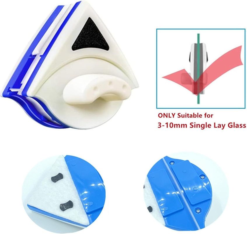 Pembersih Jendela Magnetik Luar, Sikat Jendela Sisi Ganda Alat Pembersih Wiper Kaca Untuk Dijual
