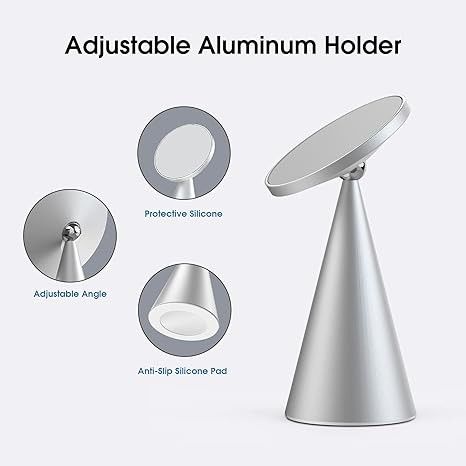 Magnetic Phone Stand Kompatibel dengan iPhone 13& iPhone 12, Mini, Pro dan Pro Max, Pemegang Aluminium yang Bisa Disesuaikan