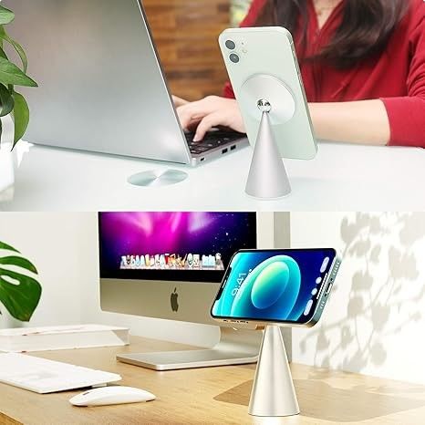 Magnetic Phone Stand Kompatibel dengan iPhone 13& iPhone 12, Mini, Pro dan Pro Max, Pemegang Aluminium yang Bisa Disesuaikan