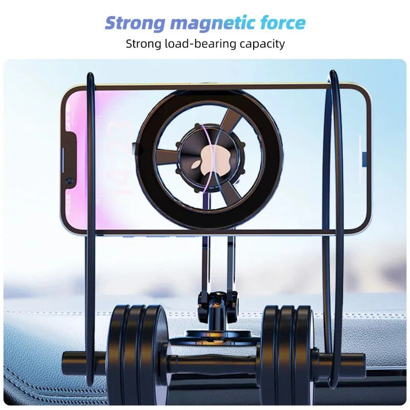 360° Putar Pegang Telepon Mobil Magnetik Kuat Untuk Magsafe Telepon Lipat Stand Air Vent Magnet Mount Dukungan GPS Untuk telepon 14 13