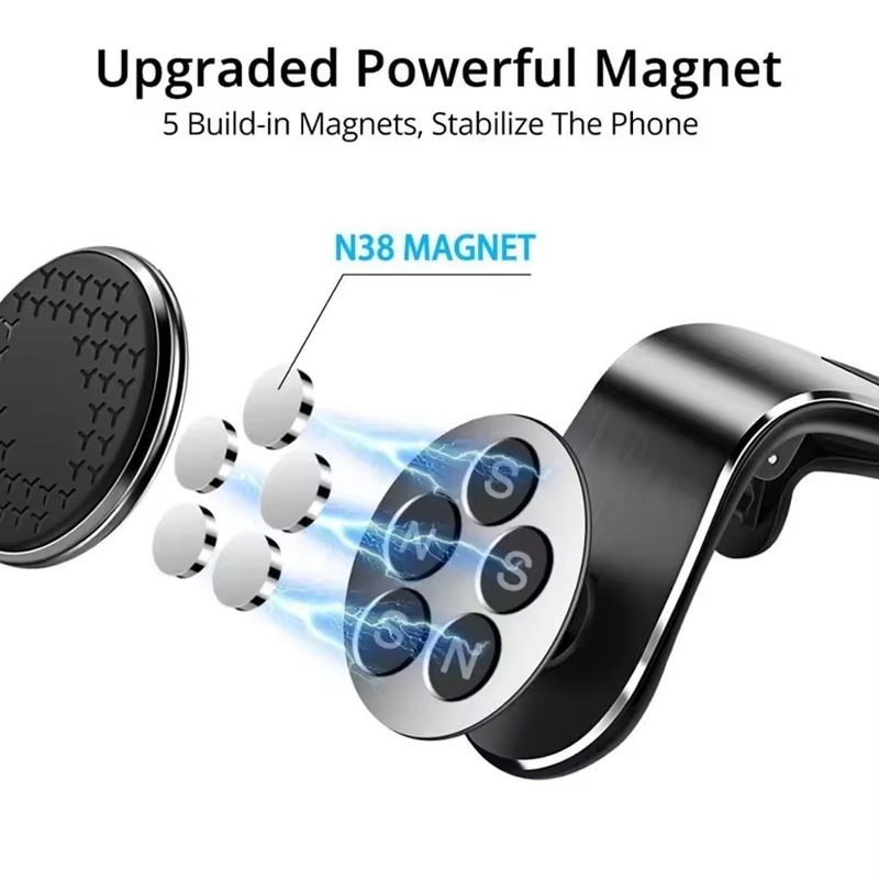 Mobil Magnetic Phone Holder Stand Air Vent Magnet Mobil Mount GPS Smartphone Dukungan Seluler Dalam Bracket Mobil untuk iPhone Xiaomi Samsun