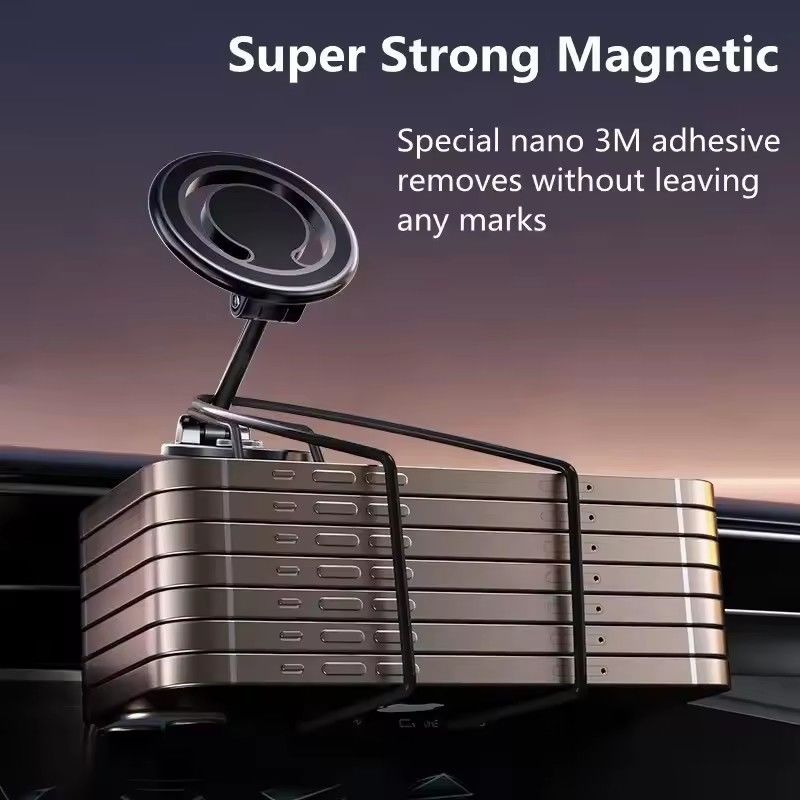 1080 Magnetic Car Phone Holder Magnet Car Bracket Mount Cell Smartphone Support in Car Untuk iPhone 15 14 13 12 11 Samsung
