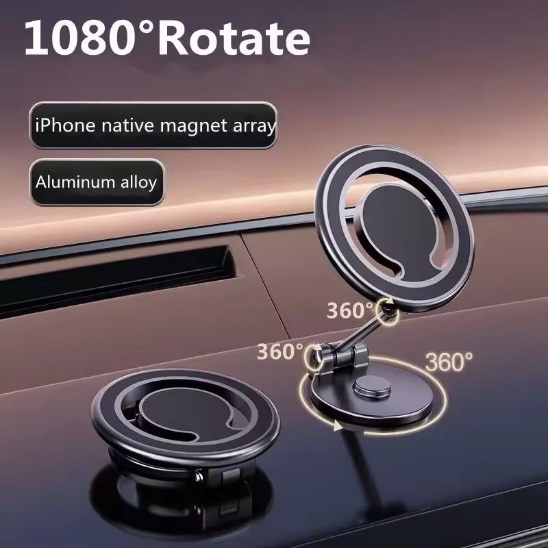 1080 Magnetic Car Phone Holder Magnet Car Bracket Mount Cell Smartphone Support in Car Untuk iPhone 15 14 13 12 11 Samsung